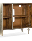 Melange - Mackenna 2-Door Chest - Pearl Silver