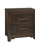 Crafted Cherry - 2 Drawers Nightstand