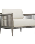 Borneo - Outdoor Lounge Chair - White / Dark Gray
