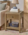 Reed - Chairside Table - Driftwood Oak