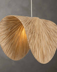 Bend - 1 Light Raffia Pendant - Light Brown