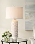 Anneli - Swirl Table Lamp - White