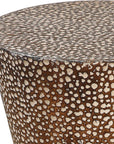 Cutler - Drum Shaped Accent Table - Dark Brown