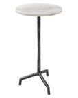 Puritan - White Marble Drink Table