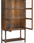 Melange - Mulholland Display Cabinet - Dark Brown