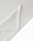 Verona Matelasse - Queen Duvet Cover Set Set of 3 - Vintage White