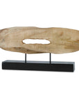 Paol - Mango Wood Sculpture - Light Brown & Black