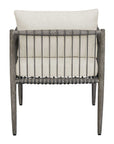 Borneo - Outdoor Dining Chair - White / Dark Gray