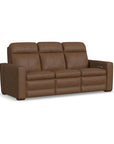 Dutch - Power Reclining Sofa With Console, Power Headrest, & Lumbar