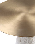 Hollen - Stone Accent Table - White