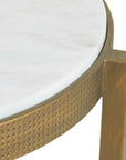 Ocilla - Accent Table - Brass,White