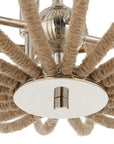 Lovelock - 4 Light Rope Empire Chandelier - Light Brown