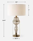 Out Of Time - Seeded Glass Table Lamp