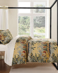 Provence - King Washed Linen Comforter Set Set of 3 - Multi Color