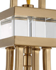 Montreal - 4 Light Brass Lantern Pendant - Gold