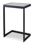 Windell - Cantilever Accent Table - Black & Silver
