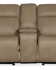 MS - Riverton Power Gliding Console Loveseat With Power Headrest And Lumbar
