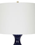 Coil - Sculpted Blue Table Lamp