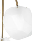 Geodesic - 3 Light Pendant - White