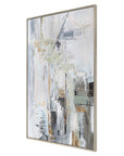 Natural Springs - Hand Painted Canvas Art - Light Gray