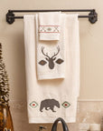 Aztec Bear - Towel Set Set of 3 , 2 Per Carton - Cream