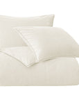 Cotton Canvas - King Stonewashed Duvet Cover Set (Set of 3) - Natural