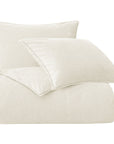 Cotton Canvas - Twin Stonewashed Duvet Cover Set Set of 2 - Natural