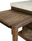 Rustic Marble Island - Light Brown