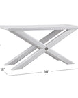 Nadine - Console Table - White