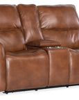 MS - Crosby Zero Gravity Power Console Loveseat With Power Headrest - Brown