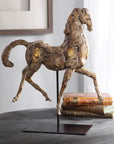 Caballo - Dorado Horse Sculpture - Gold
