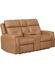 Felix - Power Reclining Loveseat With Console, Power Headrest, Lumbar, Heat & Massage