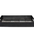 Modern - Mosaic Antique Mirrored Tray - Black
