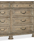 Castella - 12-Drawer Dresser - Light Brown