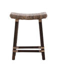 Country - Woven Kubu Counter Stool - Brown