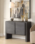 Bierk - 2 Door Cabinet - Dark Stain
