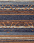 Estes - King Chenille Duvet Cover Set Set of 3 - Blue