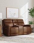 Alister - Power Gliding Loveseat With Console, Power Headrests & Lumbar