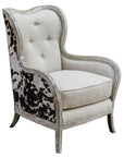 Chalina - High Back Armchair - White
