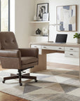 EC - Lenora Swivel Tilt Executive Chair - Dark Brown