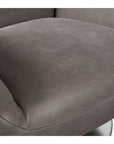 Ranlo Leather Swivel Recline Accent Chair