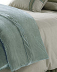 Arlington - King Velvet Duvet Cover - Green