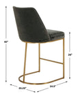 Hanni - Counter Stool - Charcoal