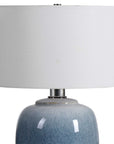 Blue Waters - Ceramic Table Lamp - Blue