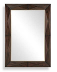 Diamond In The Rough - Wood Mirror - Gold / Woodtone