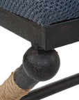 Firth - Rustic Bench - Navy