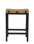 Old World - Counter Stool - Light Brown / Black