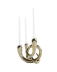 Christi - Candle Holder Set Set of 2 - Gold