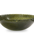 Veridian Shimmer - Earthy Glass Bowl - Green