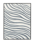 Ripples Canvas Art - White
